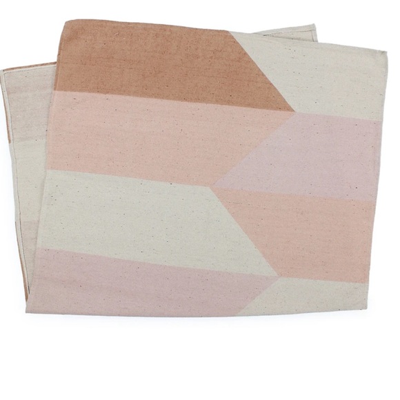 Geometric Print Cotton Rug - Picture 2 of 3